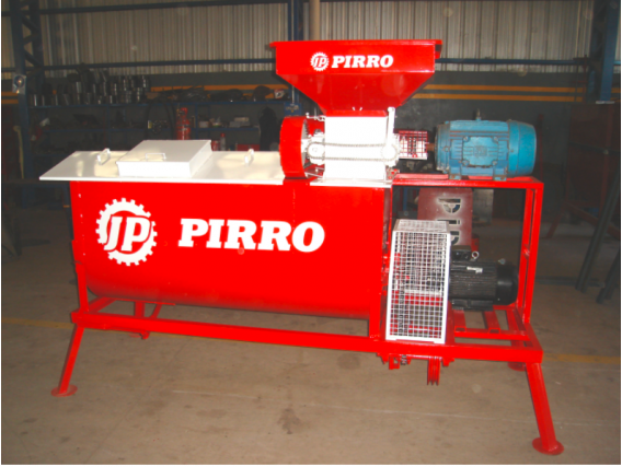 Quebradora y mezcladora de cereales eléctrica fija Pirro JP 2300E.